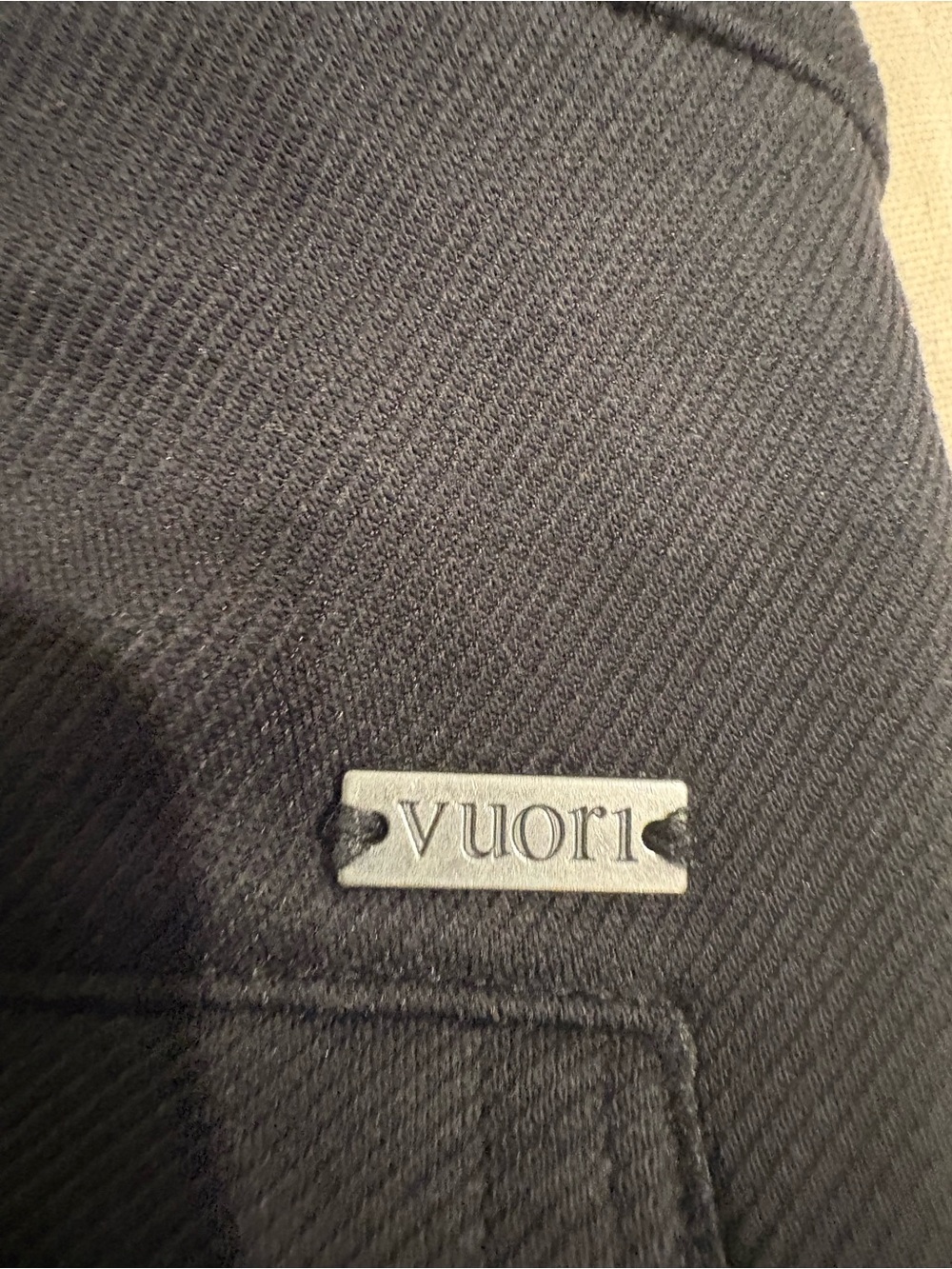 VUORI Solana Pant Twill Knit Size L Black Pull On Drawstring Pocket V450 - Picture 10 of 11